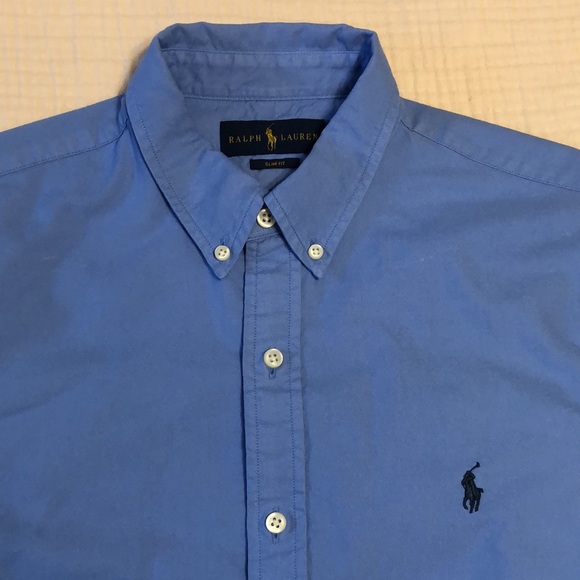 Ralph Lauren Men’s Medium Slim Fit Long Sleeve Button Up Shirt - Picture 4 of 11